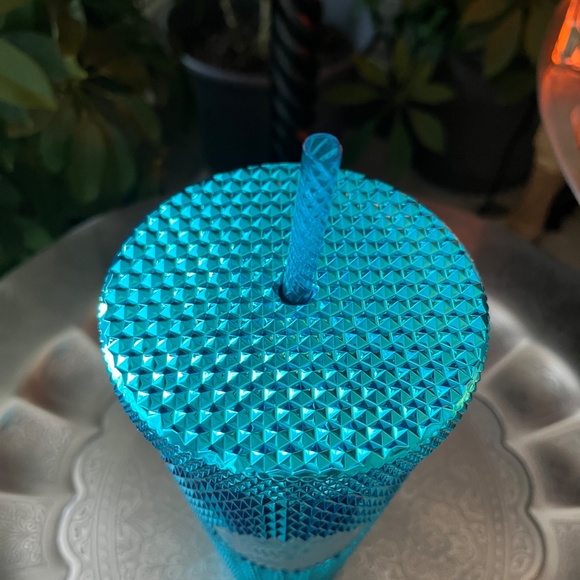 NWT STARBUCKS 2023 24 oz Aqua Studded Tumbler - Picture 3 of 6